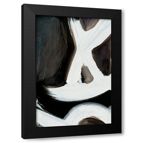 Connected No2 Black Modern Wood Framed Art Print by Hobday, Dan