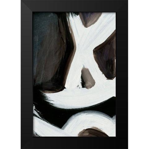 Connected No2 Black Modern Wood Framed Art Print by Hobday, Dan