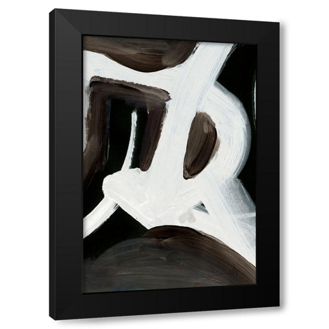 Connected Black Modern Wood Framed Art Print with Double Matting by Hobday, Dan