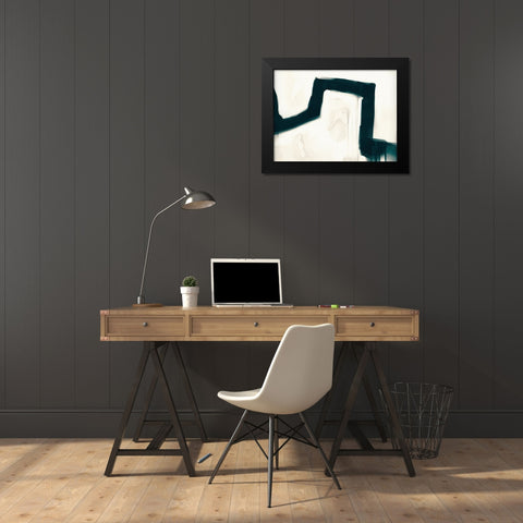 Bridge Black Modern Wood Framed Art Print by Hobday, Dan