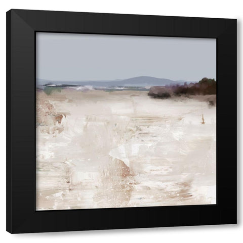 Stream Black Modern Wood Framed Art Print with Double Matting by Hobday, Dan