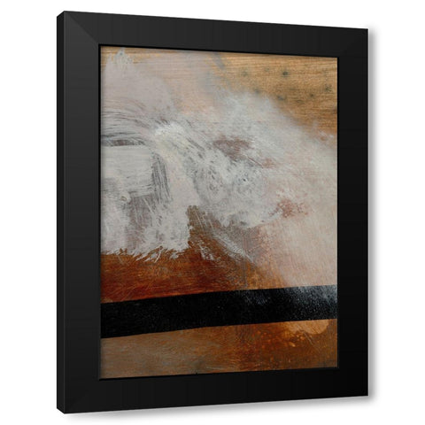 Layers Black Modern Wood Framed Art Print with Double Matting by Hobday, Dan