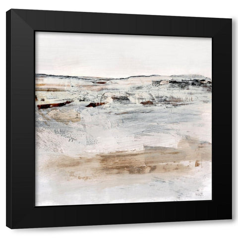 August No3 Black Modern Wood Framed Art Print with Double Matting by Hobday, Dan