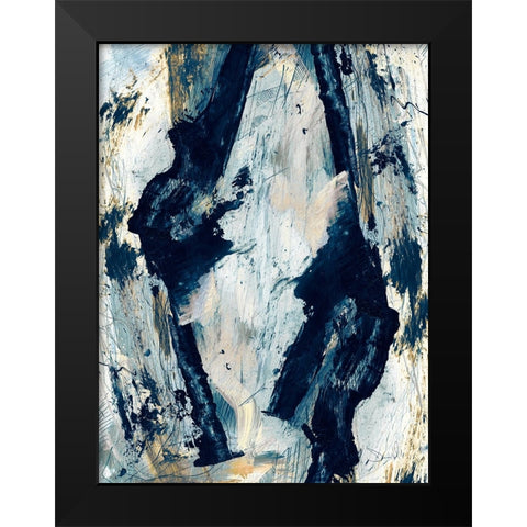 Glacier Black Modern Wood Framed Art Print by Hobday, Dan