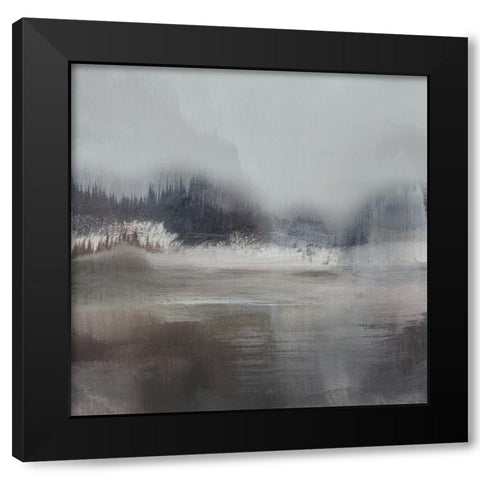 Forest Lake Black Modern Wood Framed Art Print by Hobday, Dan