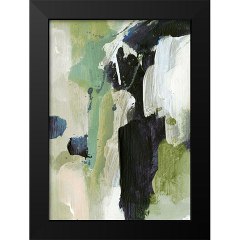 Waterfall Black Modern Wood Framed Art Print by Hobday, Dan