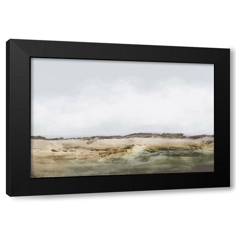 Cliffs Black Modern Wood Framed Art Print with Double Matting by Hobday, Dan