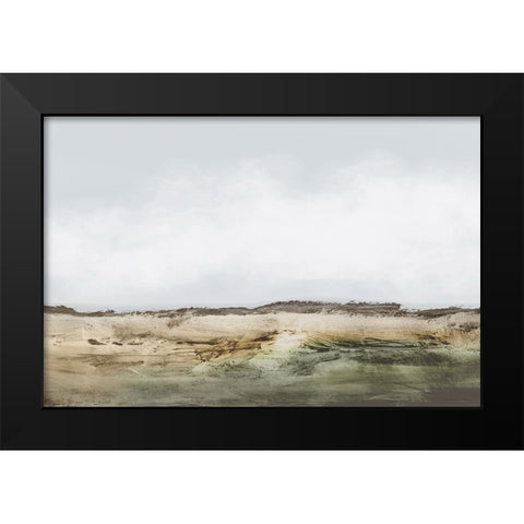Cliffs Black Modern Wood Framed Art Print by Hobday, Dan
