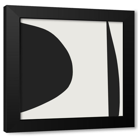 Minimal Black Modern Wood Framed Art Print by Hobday, Dan