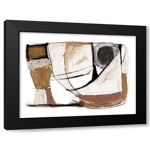 Sailing Black Modern Wood Framed Art Print with Double Matting by Hobday, Dan