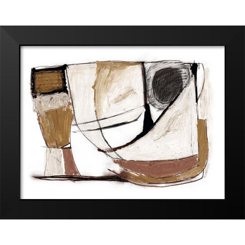 Sailing Black Modern Wood Framed Art Print by Hobday, Dan