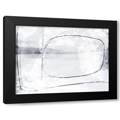 Mood Black Modern Wood Framed Art Print with Double Matting by Hobday, Dan