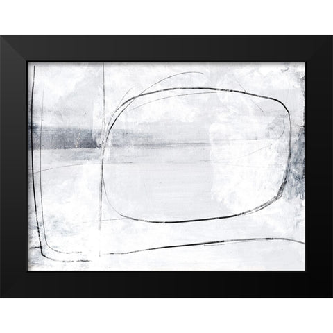 Mood Black Modern Wood Framed Art Print by Hobday, Dan