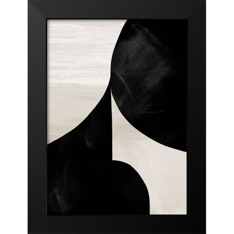 Night Black Modern Wood Framed Art Print by Hobday, Dan