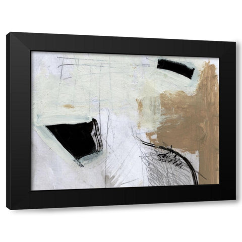 Motion Black Modern Wood Framed Art Print with Double Matting by Hobday, Dan