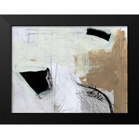 Motion Black Modern Wood Framed Art Print by Hobday, Dan