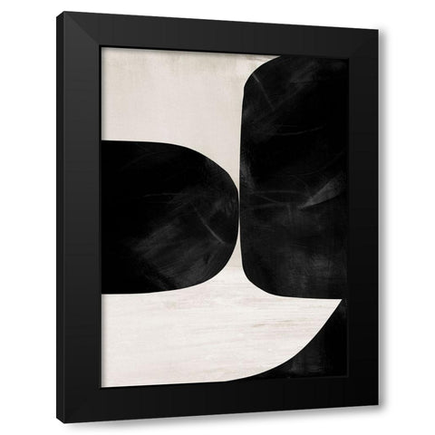 Night No2 Black Modern Wood Framed Art Print by Hobday, Dan