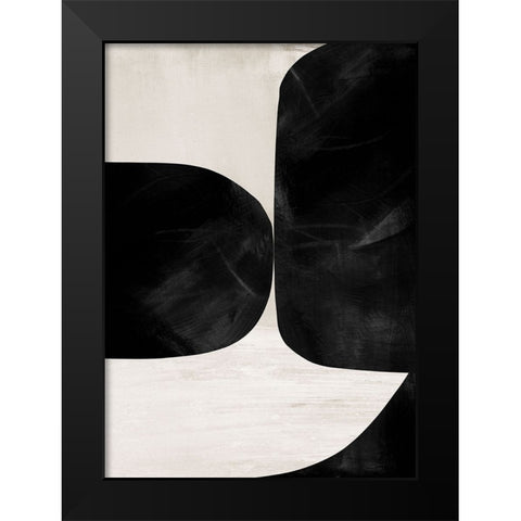 Night No2 Black Modern Wood Framed Art Print by Hobday, Dan