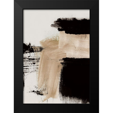 Path Black Modern Wood Framed Art Print by Hobday, Dan