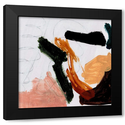 Play Black Modern Wood Framed Art Print by Hobday, Dan
