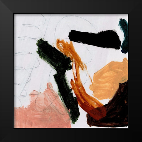 Play Black Modern Wood Framed Art Print by Hobday, Dan