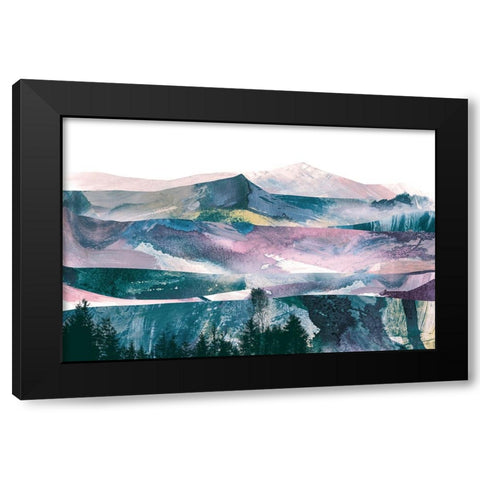 Views Black Modern Wood Framed Art Print with Double Matting by Hobday, Dan