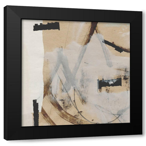 Reunion Black Modern Wood Framed Art Print by Hobday, Dan