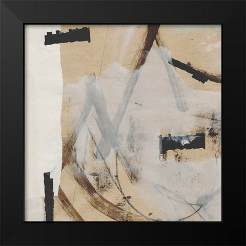 Reunion Black Modern Wood Framed Art Print by Hobday, Dan