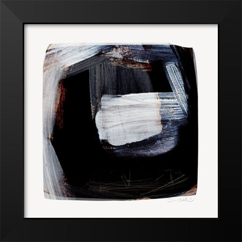 Trapped Black Modern Wood Framed Art Print by Hobday, Dan