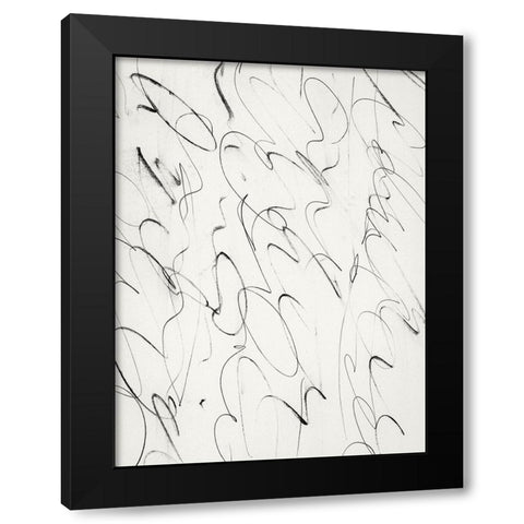 Script Black Modern Wood Framed Art Print with Double Matting by Hobday, Dan