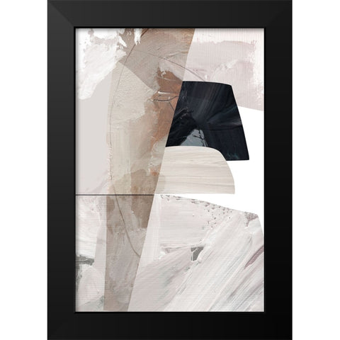 Caves Black Modern Wood Framed Art Print by Hobday, Dan