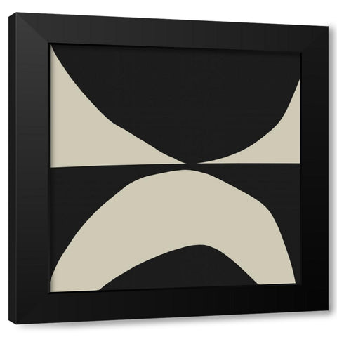 Blackbird Black Modern Wood Framed Art Print by Hobday, Dan