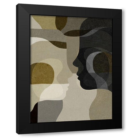 Emerging Black Modern Wood Framed Art Print with Double Matting by Hobday, Dan