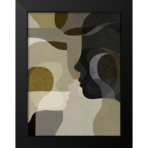 Emerging Black Modern Wood Framed Art Print by Hobday, Dan