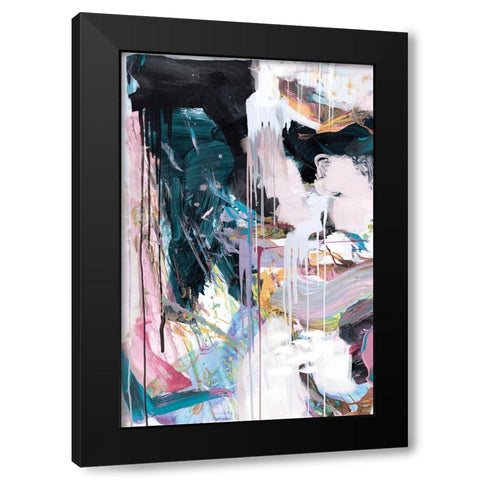 Statement No2 Black Modern Wood Framed Art Print with Double Matting by Hobday, Dan