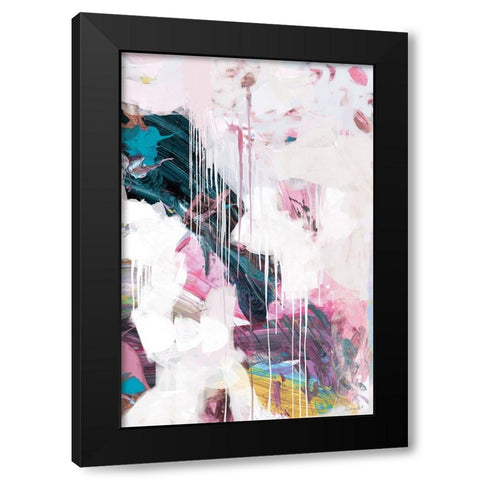 Statement Black Modern Wood Framed Art Print by Hobday, Dan