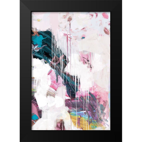 Statement Black Modern Wood Framed Art Print by Hobday, Dan