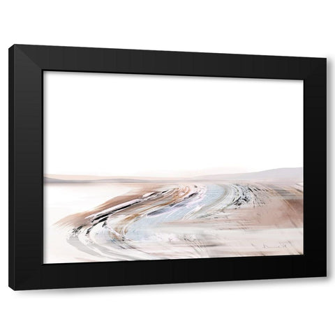 Creek Black Modern Wood Framed Art Print with Double Matting by Hobday, Dan