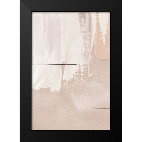 Creamy-2 Black Modern Wood Framed Art Print by Moss, Sally Ann