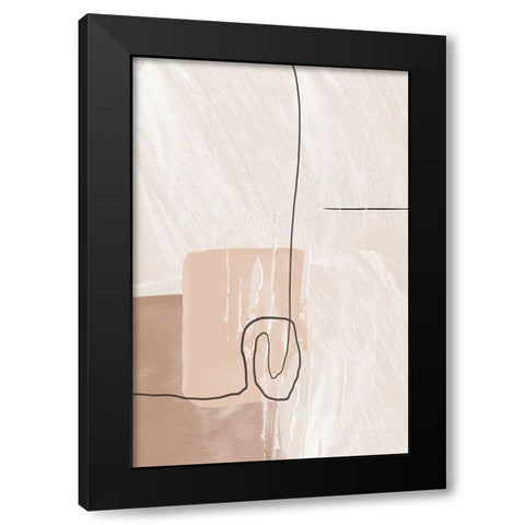 Creamy-1 Black Modern Wood Framed Art Print with Double Matting by Moss, Sally Ann