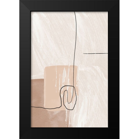 Creamy-1 Black Modern Wood Framed Art Print by Moss, Sally Ann