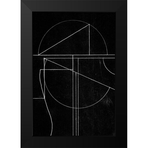 Buia Black Modern Wood Framed Art Print by Hobday, Dan
