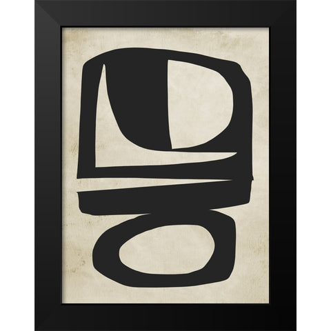 Chance Black Modern Wood Framed Art Print by Hobday, Dan