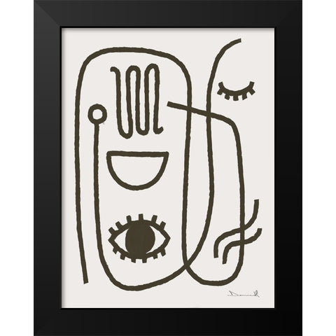 Get Going Black Modern Wood Framed Art Print by Hobday, Dan