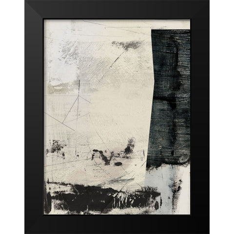 Movement Black Modern Wood Framed Art Print by Hobday, Dan