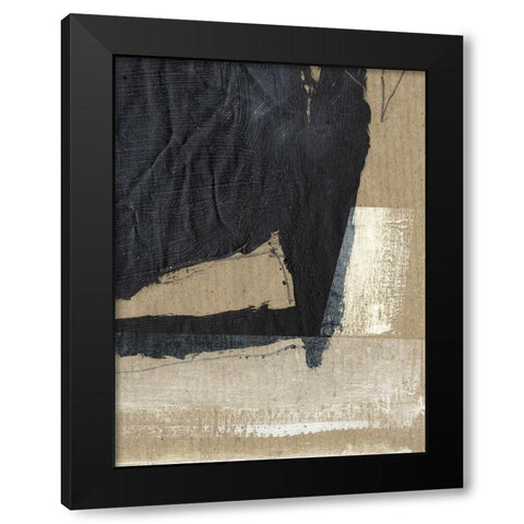 Texture Black Modern Wood Framed Art Print with Double Matting by Hobday, Dan
