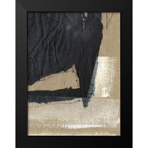 Texture Black Modern Wood Framed Art Print by Hobday, Dan
