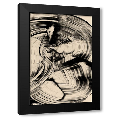Tornado Black Modern Wood Framed Art Print with Double Matting by Hobday, Dan