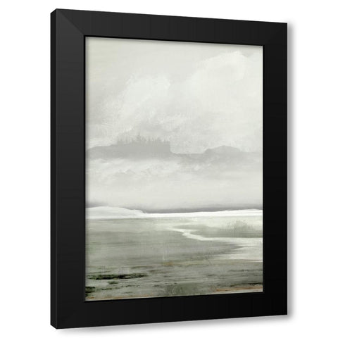Lakes Black Modern Wood Framed Art Print by Hobday, Dan