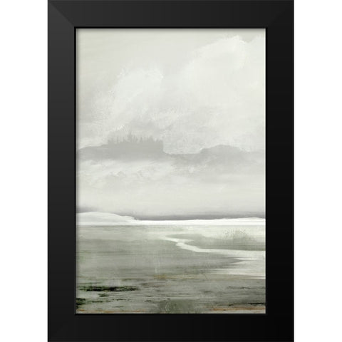 Lakes Black Modern Wood Framed Art Print by Hobday, Dan